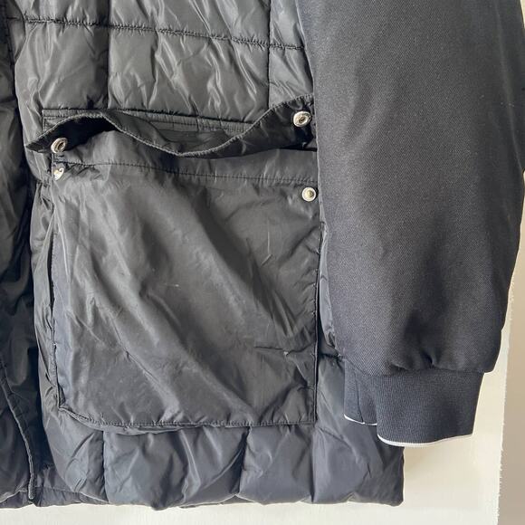 Armani Exchange Jacket Men's XXL Black Puffer Qulited Rain - Picture 2 of 10